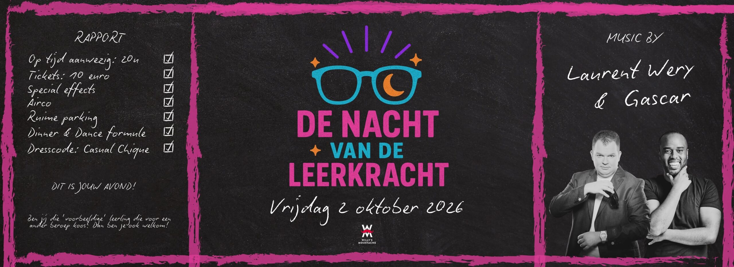 De Nacht van de Leerkracht op vrijdag 2 oktober