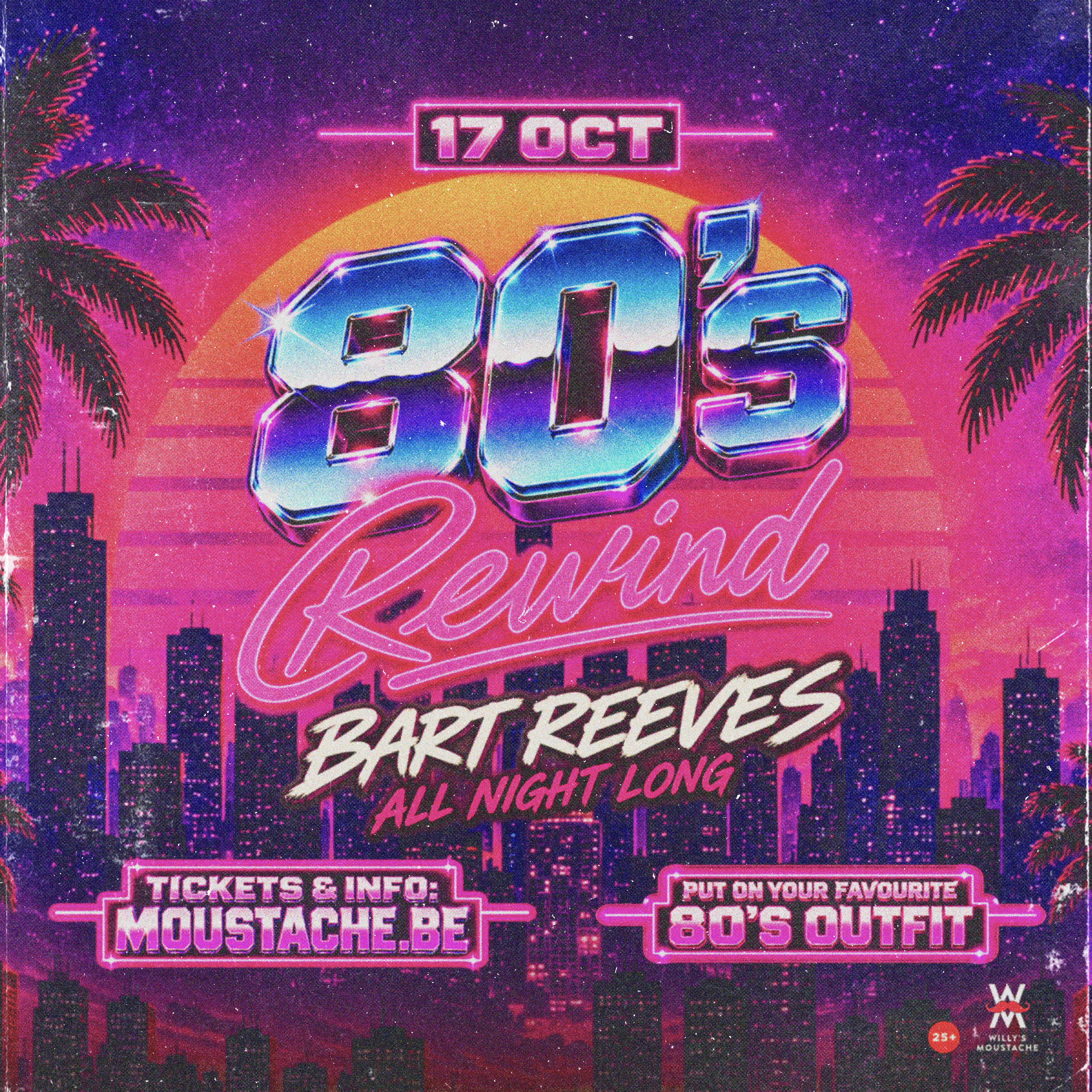 80&rsquo;s Rewind op zaterdag 17 oktober